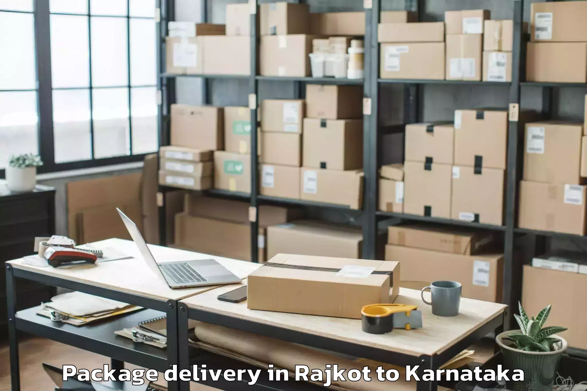 Professional Rajkot to Aurad Package Delivery